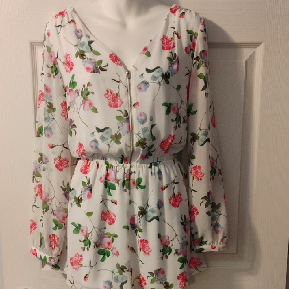 Express White Floral Dress